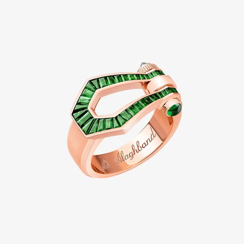 Alaghband Kite Ring with Garnets - Alaghband Jewelry