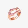 Alaghband Kite XO Ring with Pink Sapphires