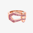 Alaghband Kite XO Ring with Pink Sapphires