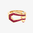 Alaghband Kite Ring with Rubies