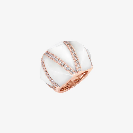 Alaghband Pyramid Ring with Mother Of Pearl