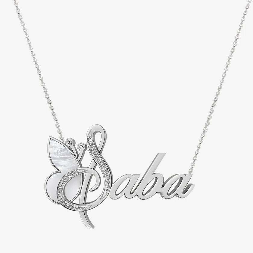 Alaghband Saba Necklace with Semi - Precious Stone - Alaghband Jewelry