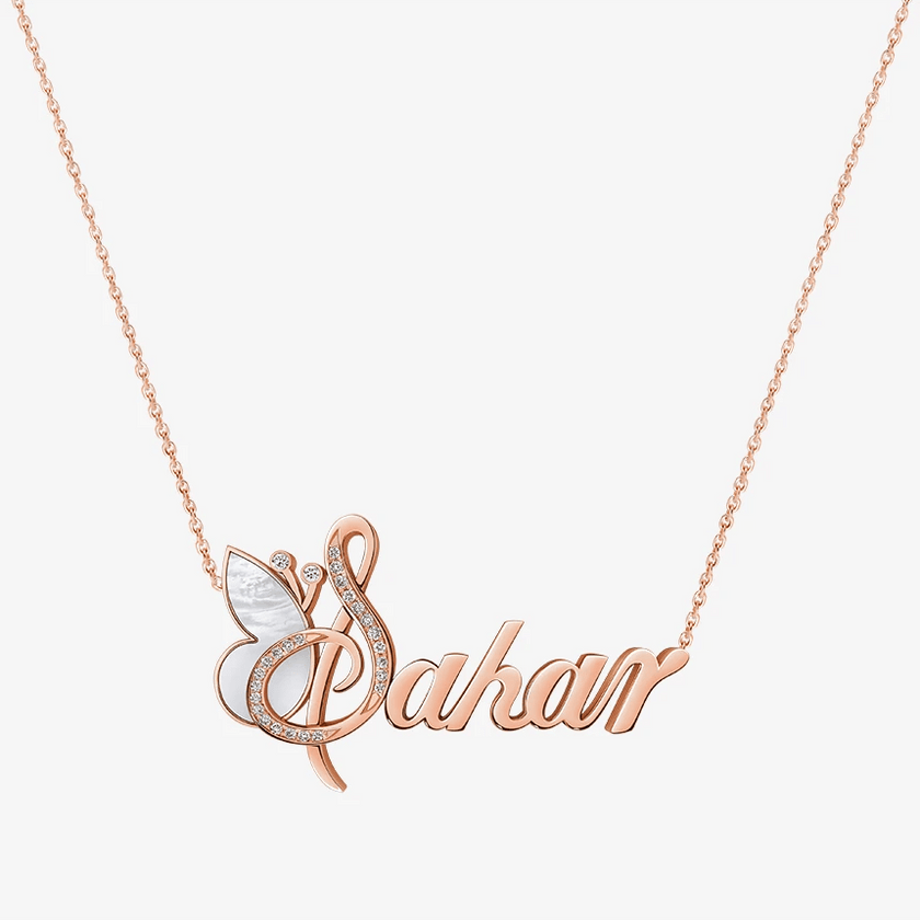 Alaghband Sahar Necklace with Semi - Precious Stone - Alaghband Jewelry