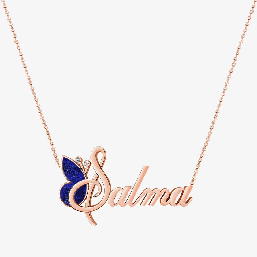 Alaghband Salma Necklace with Semi-Precious Stone