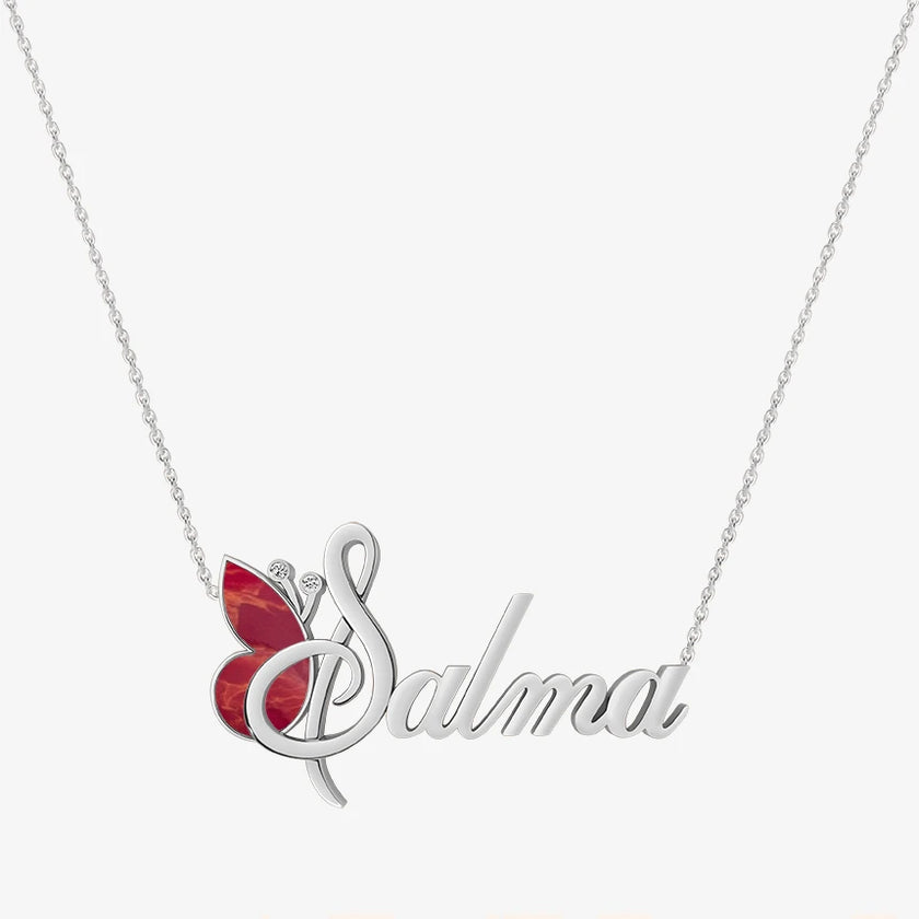 Alaghband Salma Necklace with Semi-Precious Stone