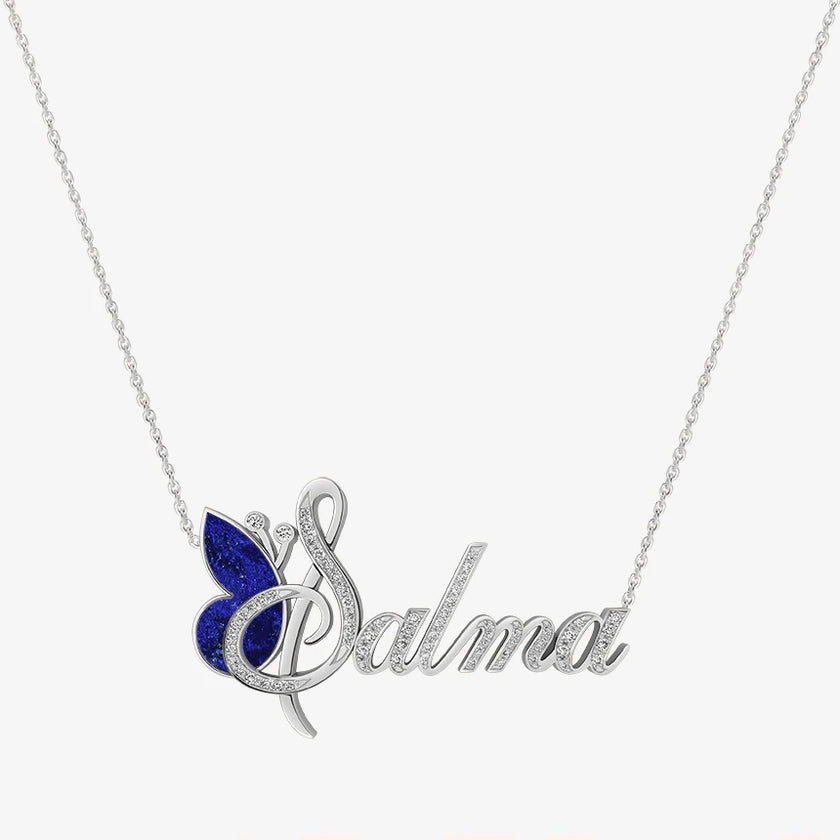 Alaghband Salma Necklace with Semi-Precious Stone