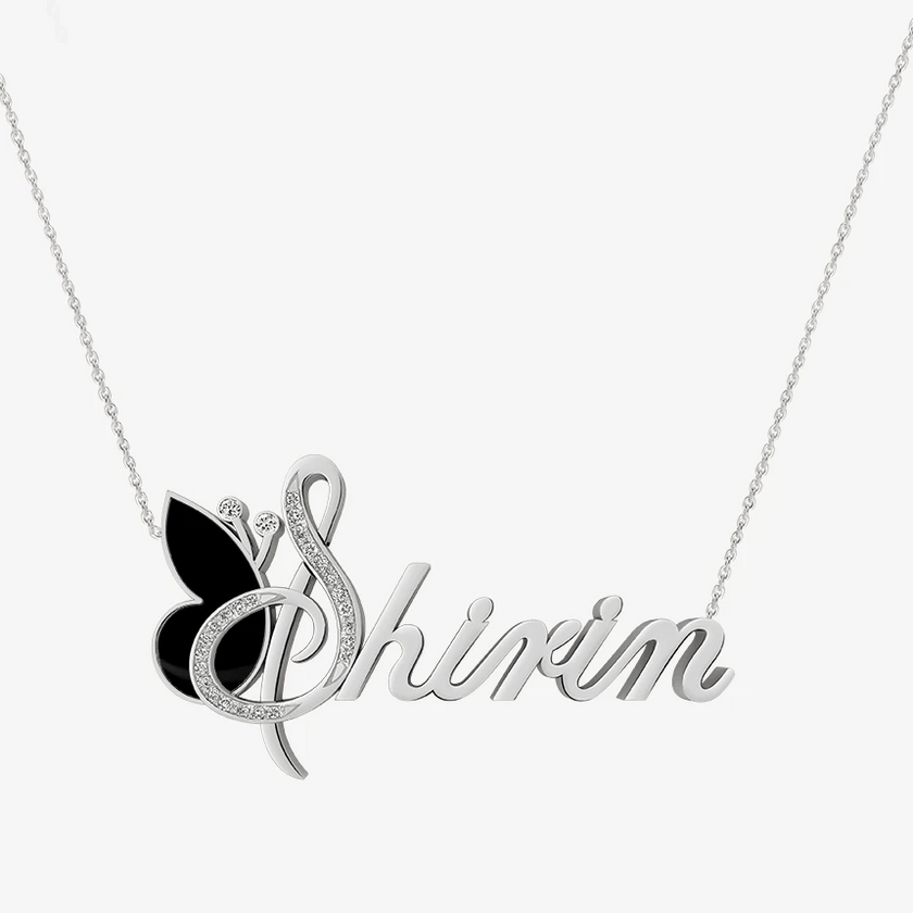 Alaghband Shirin Necklace with Semi - Precious Stone - Alaghband Jewelry