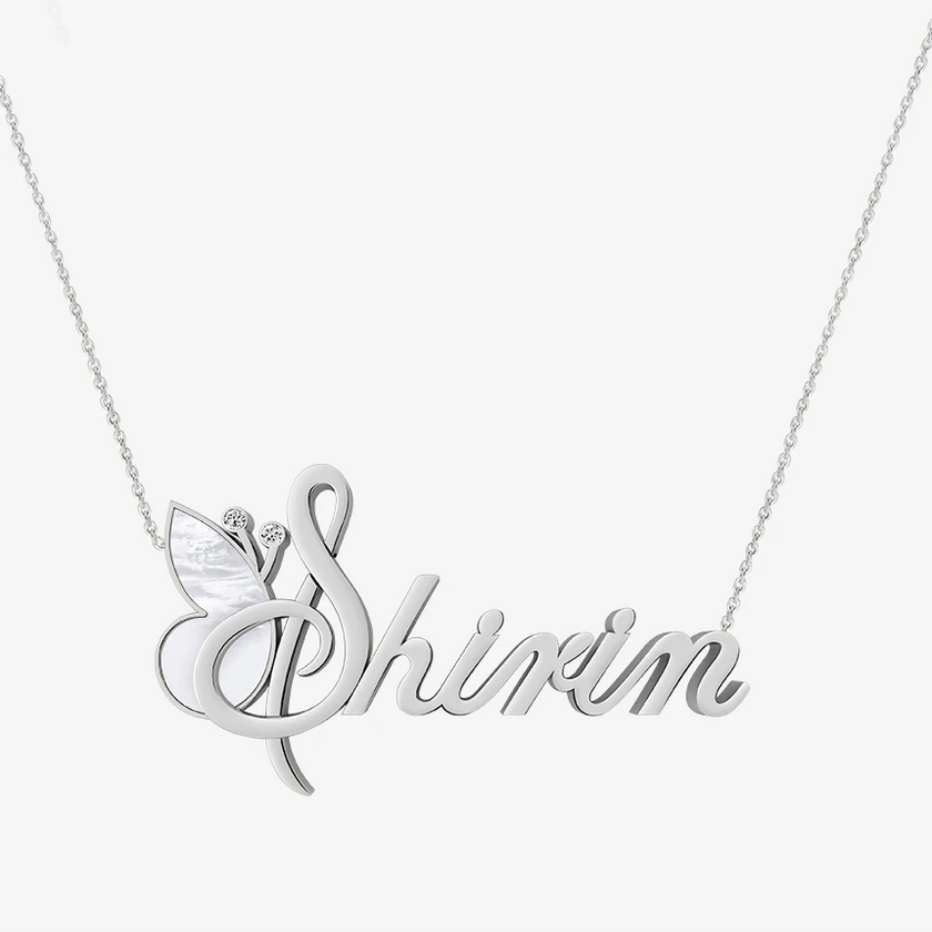 Alaghband Shirin Necklace with Semi - Precious Stone - Alaghband Jewelry