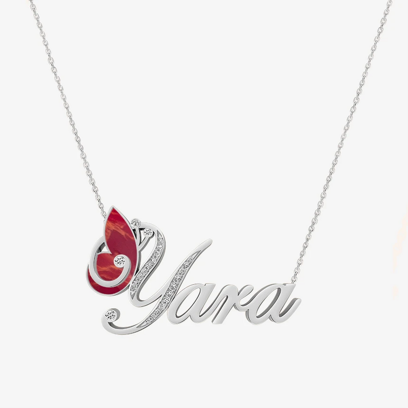 Alaghband Yara Necklace with Semi-Precious Stone