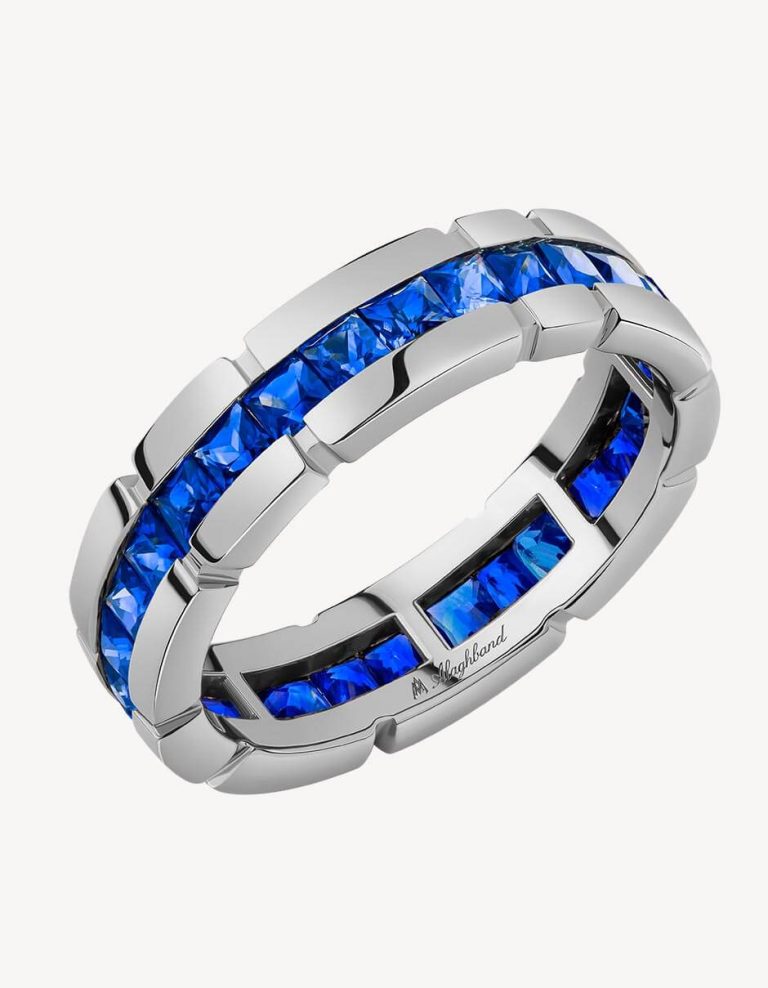 Alaghband Eternity Ring with Blue Sapphires