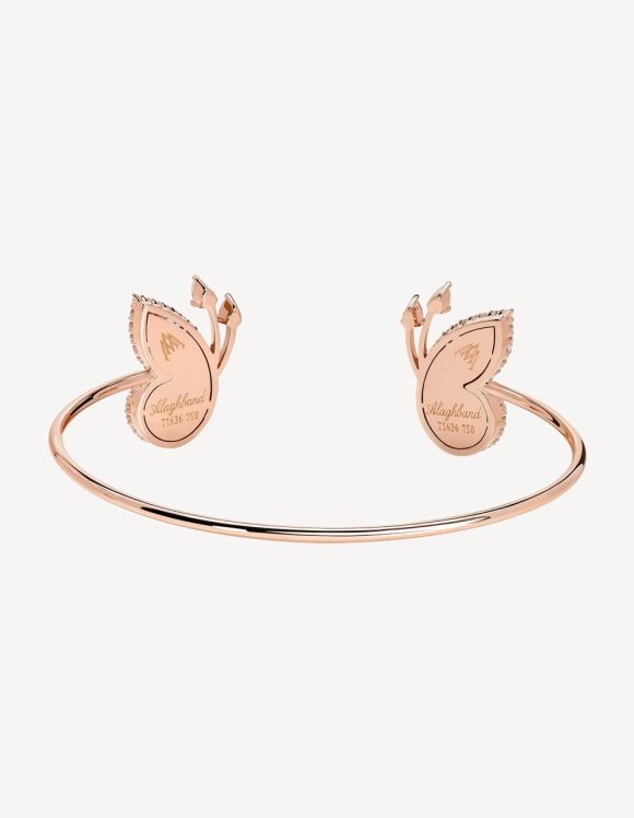 Alaghband Butterfly Bracelet in Rose Gold